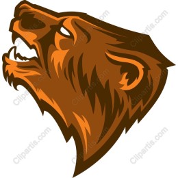 Fierce Bear Head