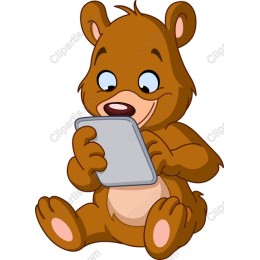 Cute Bear with Tablet