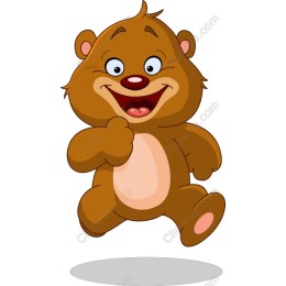 Joyful Cartoon Bear