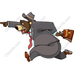 Playful Business Bear