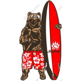 Cool Bear Surfing
