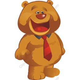 Cheerful Bear Character