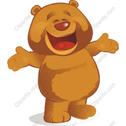 Cheerful Cartoon Bear
