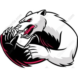 Fierce Roaring Polar Bear
