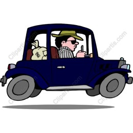 Cartoon Getaway Car
