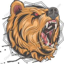 Fierce Bear Head
