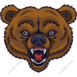 Fierce Bear Head