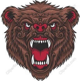 Fierce Bear Head
