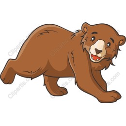 Playful Cartoon Bear