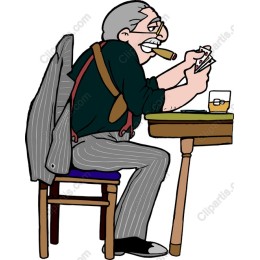 Charming Vintage Gambler