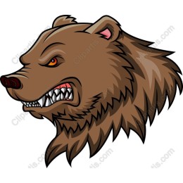Fierce Bear Head