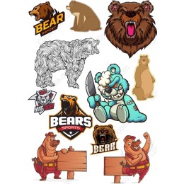 Bear Bundle - Playful and Fierce for Creative Use