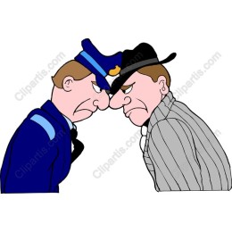Dynamic Police and Criminal Standoff