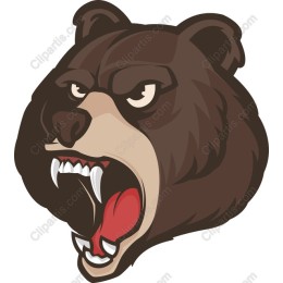Fierce Bear Head