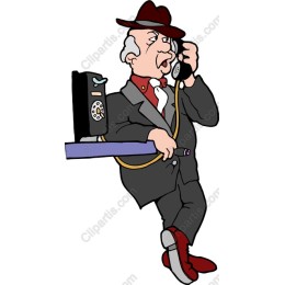 Vintage Detective on the Phone