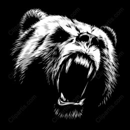 Fierce Roaring Bear