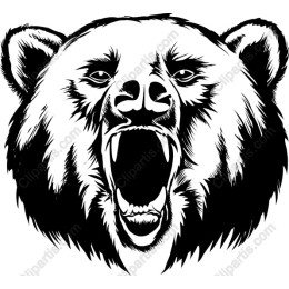 Fierce Bear Head