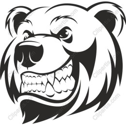 Fierce Bear Head