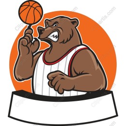 Basketball Bear Mascot