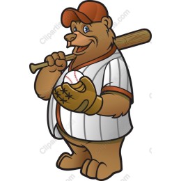 Playful Baseball Bear