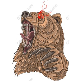 Fierce Roaring Bear