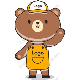 Bear Mascot - Customizable with Logo