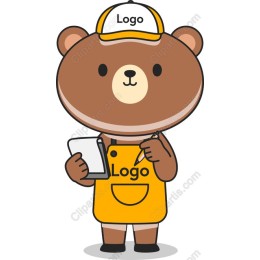 Adorable Bear Character