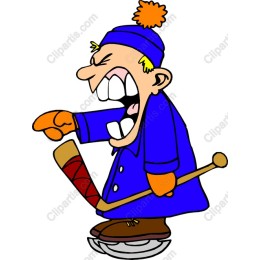 Dynamic Ice Hockey Player
