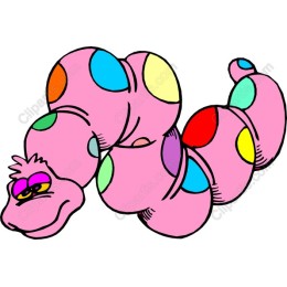 Rainbow Polka Dot Caterpillar