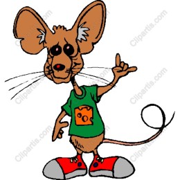 Playful Cartoon Mouse