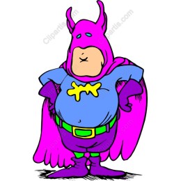Chubby Superhero Cartoon