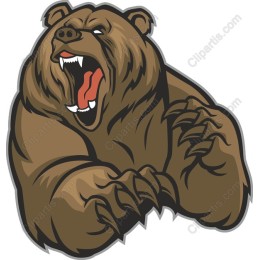 Fierce Grizzly Bear