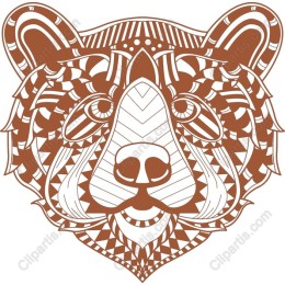 Intricate Bear Head