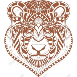 Stylized Bear Head