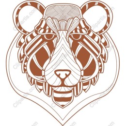 Artistic Bear Head