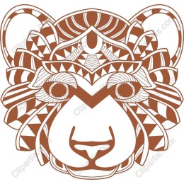 Geometric Lion Head