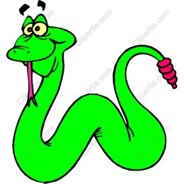 Playful Green Snake