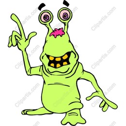Quirky Green Alien