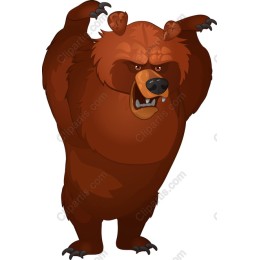 Fierce Brown Bear
