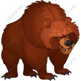 Fierce Brown Bear