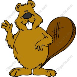 Playful Cartoon Beaver