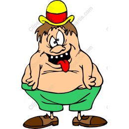 Playful Chubby Cartoon Character