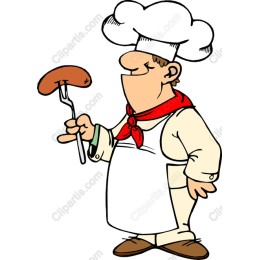 Charming Chef with Sausage