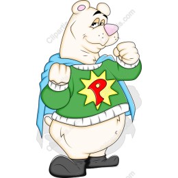 Superhero Polar Bear
