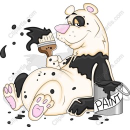 Cheerful Panda Artist