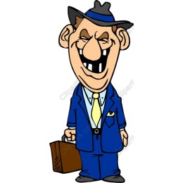 Vintage Cartoon Businessman