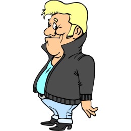 Quirky Blonde Character