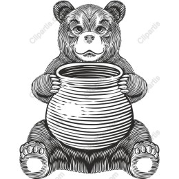Bear Holding Pot