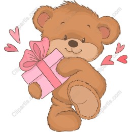 Teddy Bear with Gift