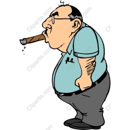 Whimsical Cartoon Character - Cheerful Man with Treat
